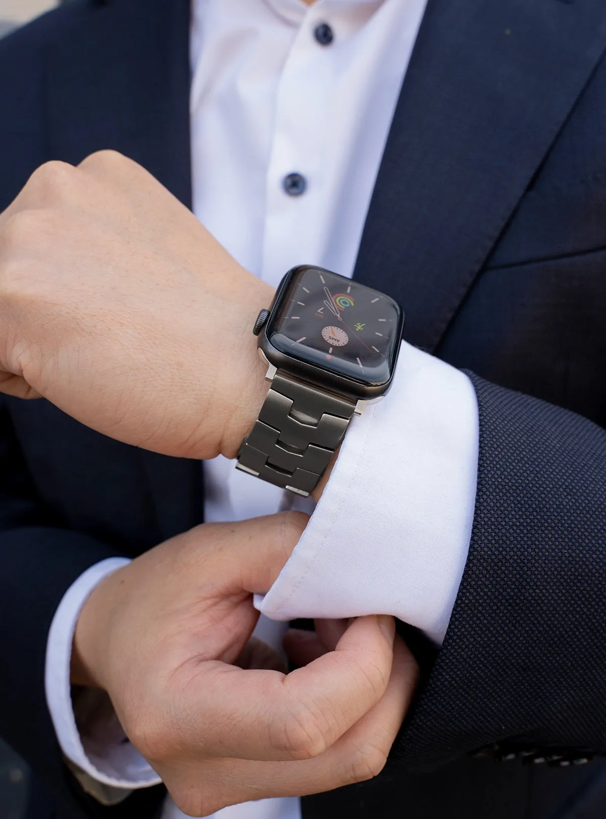 Final Few Apple Watch Titanium Grain Strap (Graphite)  Limited Stock!