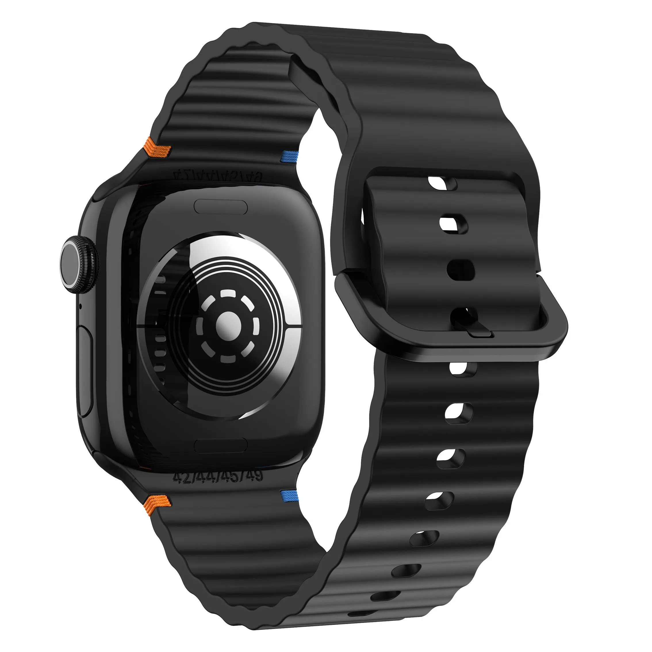 Final Few Apple Watch Wave Silicone Strap (Black)  Almost Sold Out!