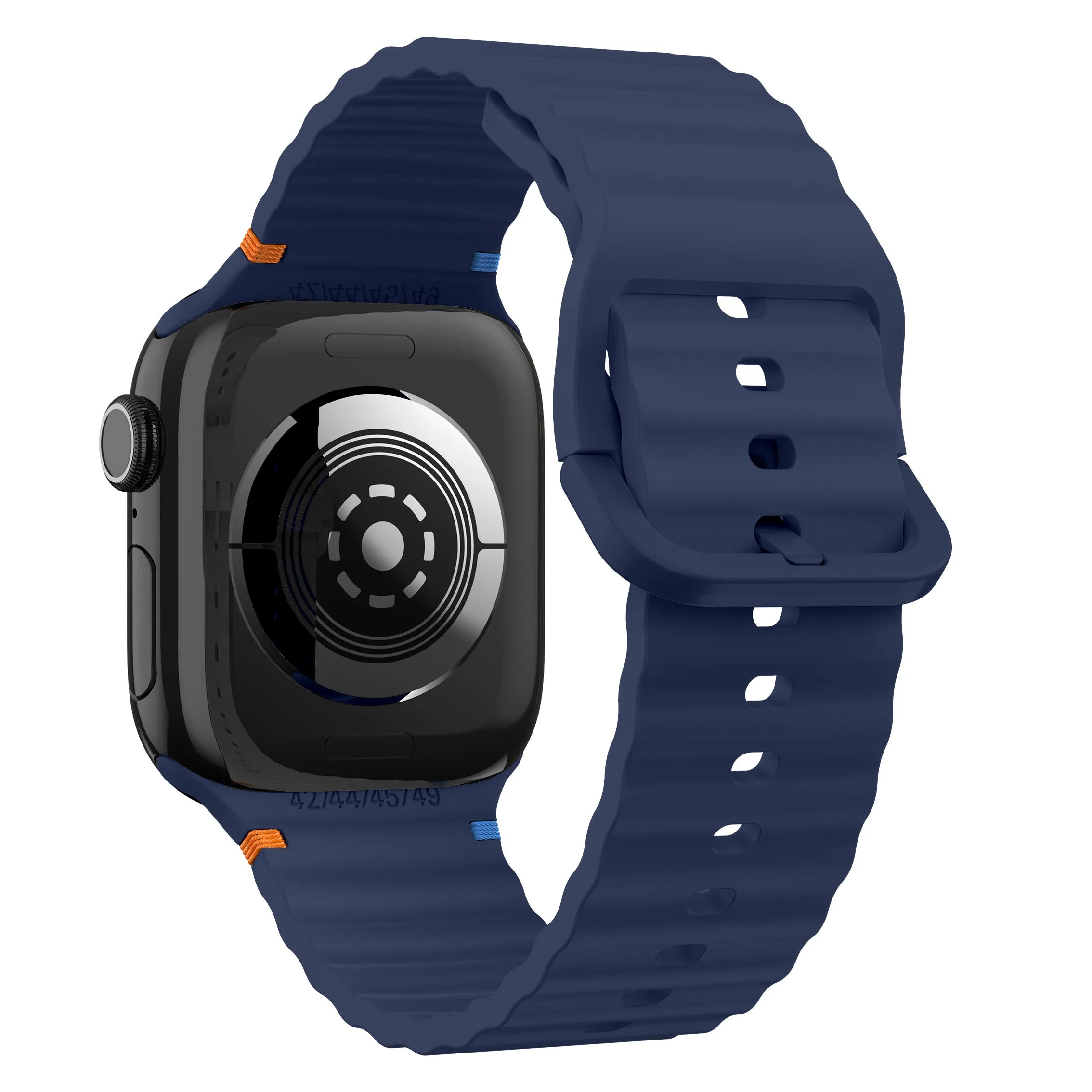 Final Few Apple Watch Wave Silicone Strap (Dark Blue)  Last Chance!