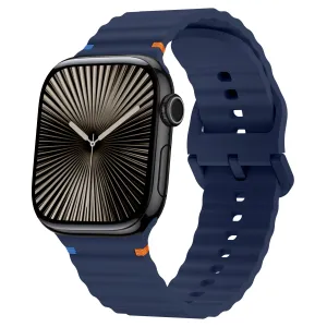 Final Few Apple Watch Wave Silicone Strap (Dark Blue)  Last Chance!