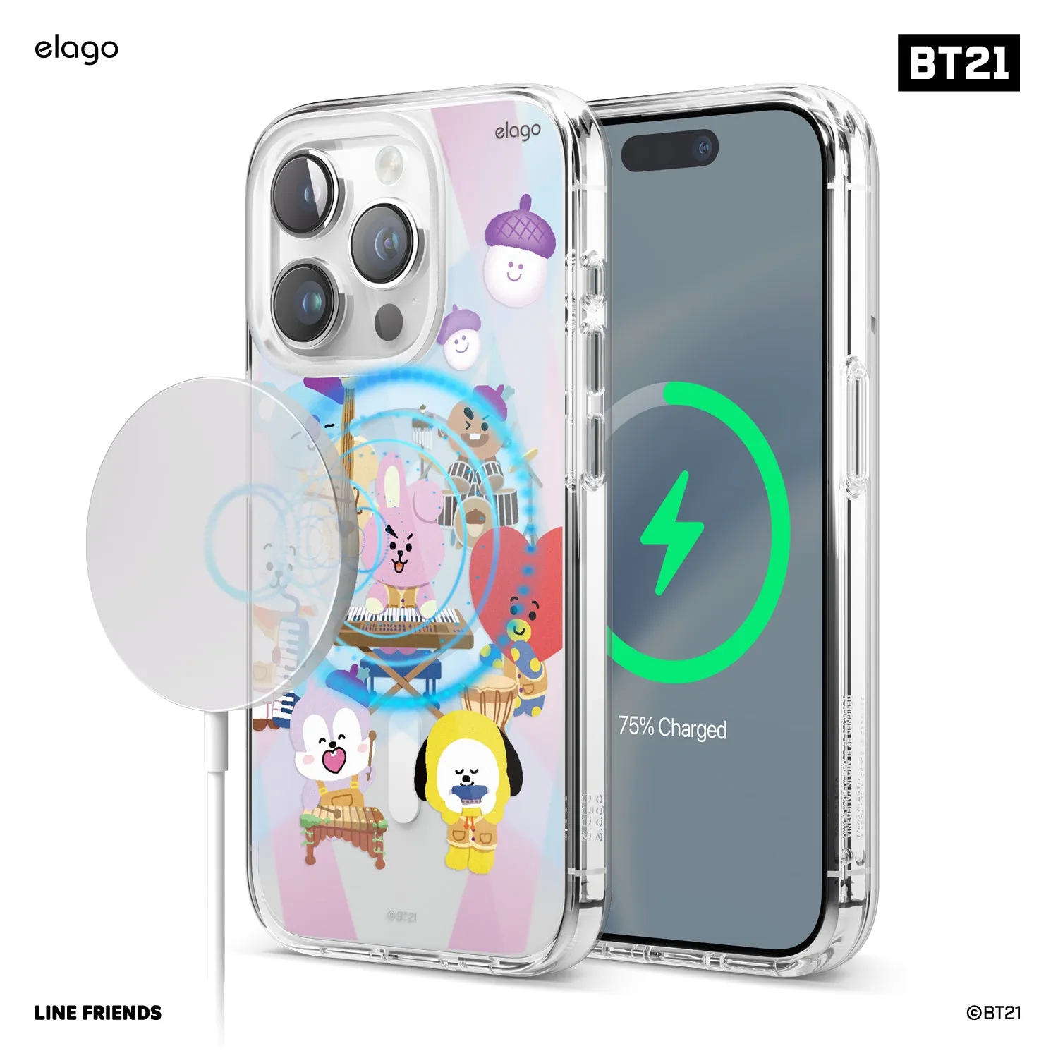 Final Few BT21 | elago Hope in Love Hybrid Case for iPhone 15 Pro  Going Fast!