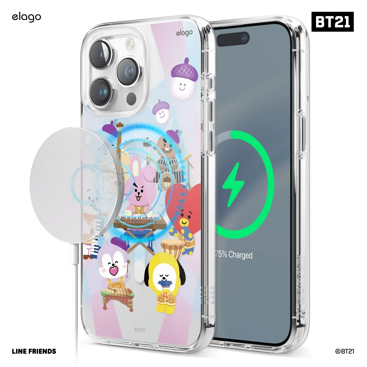 Final Few BT21 elago Hope in Love Hybrid Case for iPhone 15 Pro Max  Dont Miss Out!