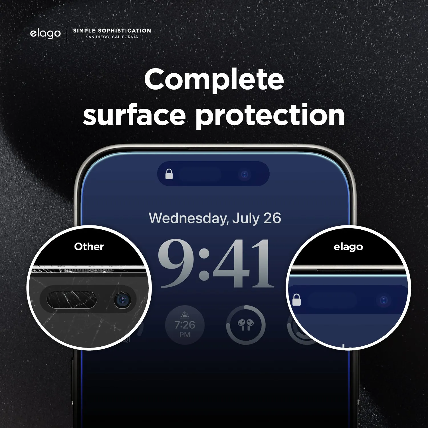 Final Few elago Tempered Glass   Screen Protector for iPhone 15 Pro Max  Limited Stock!