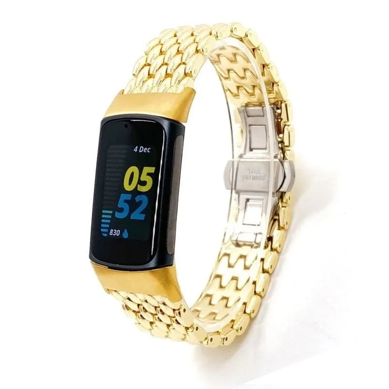 Final Few Fitbit Charge 6 Steel Strap Dragon (Gold)  Almost Sold Out!