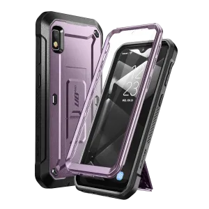 Final Few Galaxy A10e Unicorn Beetle Pro Rugged Holster Case-Metallic Purple  Going Fast!