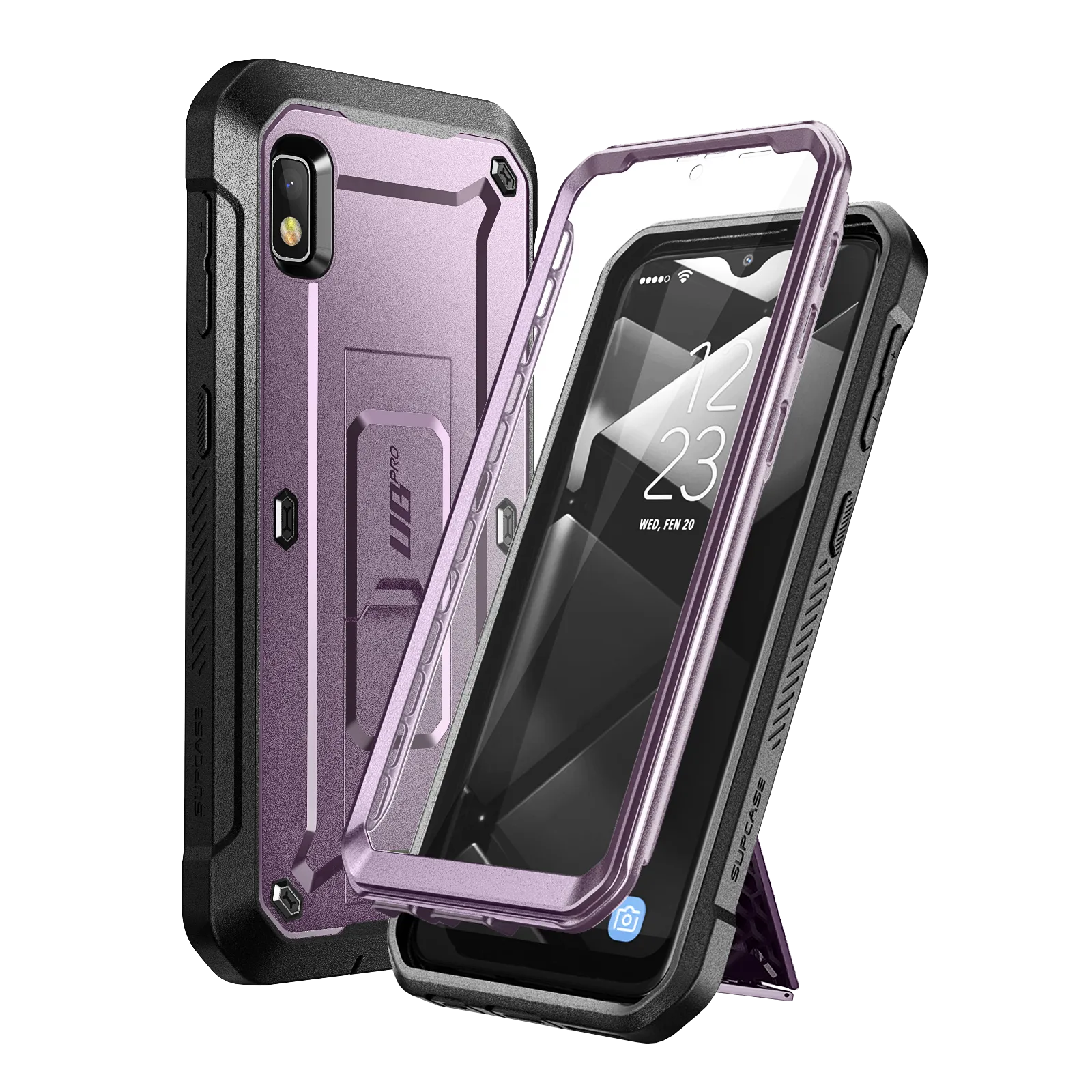 Final Few Galaxy A10e Unicorn Beetle Pro Rugged Holster Case-Metallic Purple  Going Fast!
