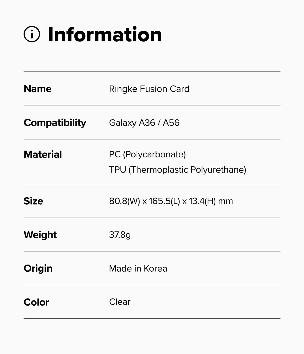 Final Few Galaxy A36 / A56 Case | Fusion Card  Limited Availability!