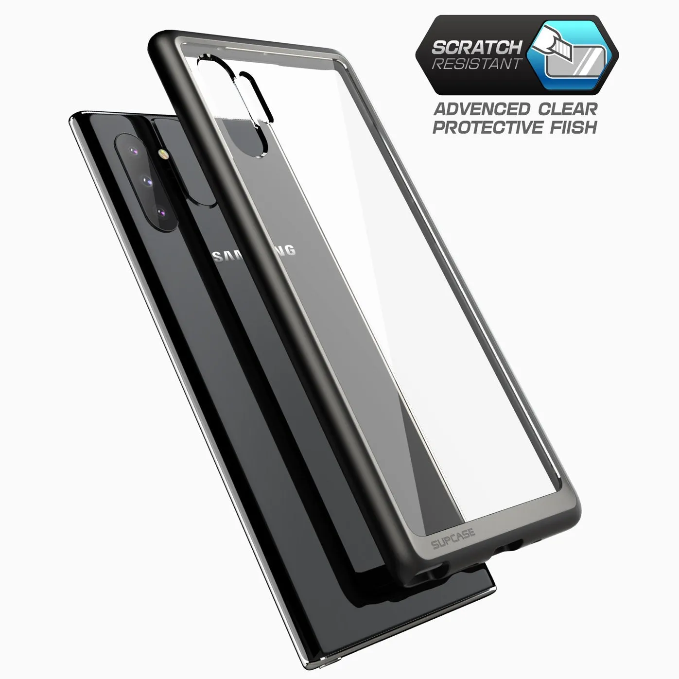 Final Few Galaxy Note10 Unicorn Beetle Style Clear Case-Black  Limited Release!