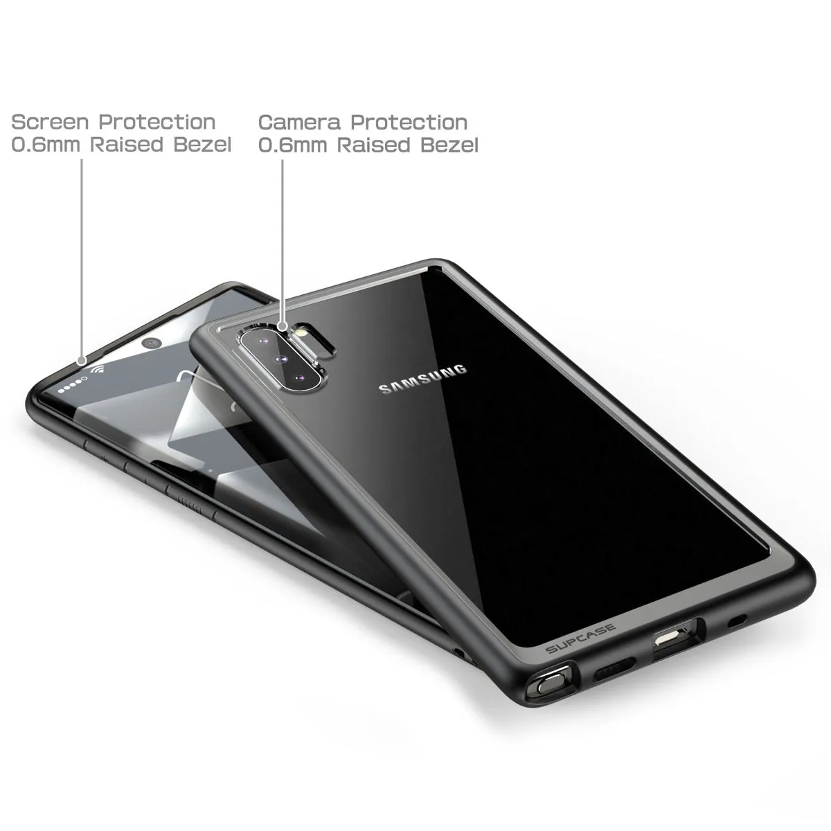 Final Few Galaxy Note10 Unicorn Beetle Style Clear Case-Black  Limited Release!