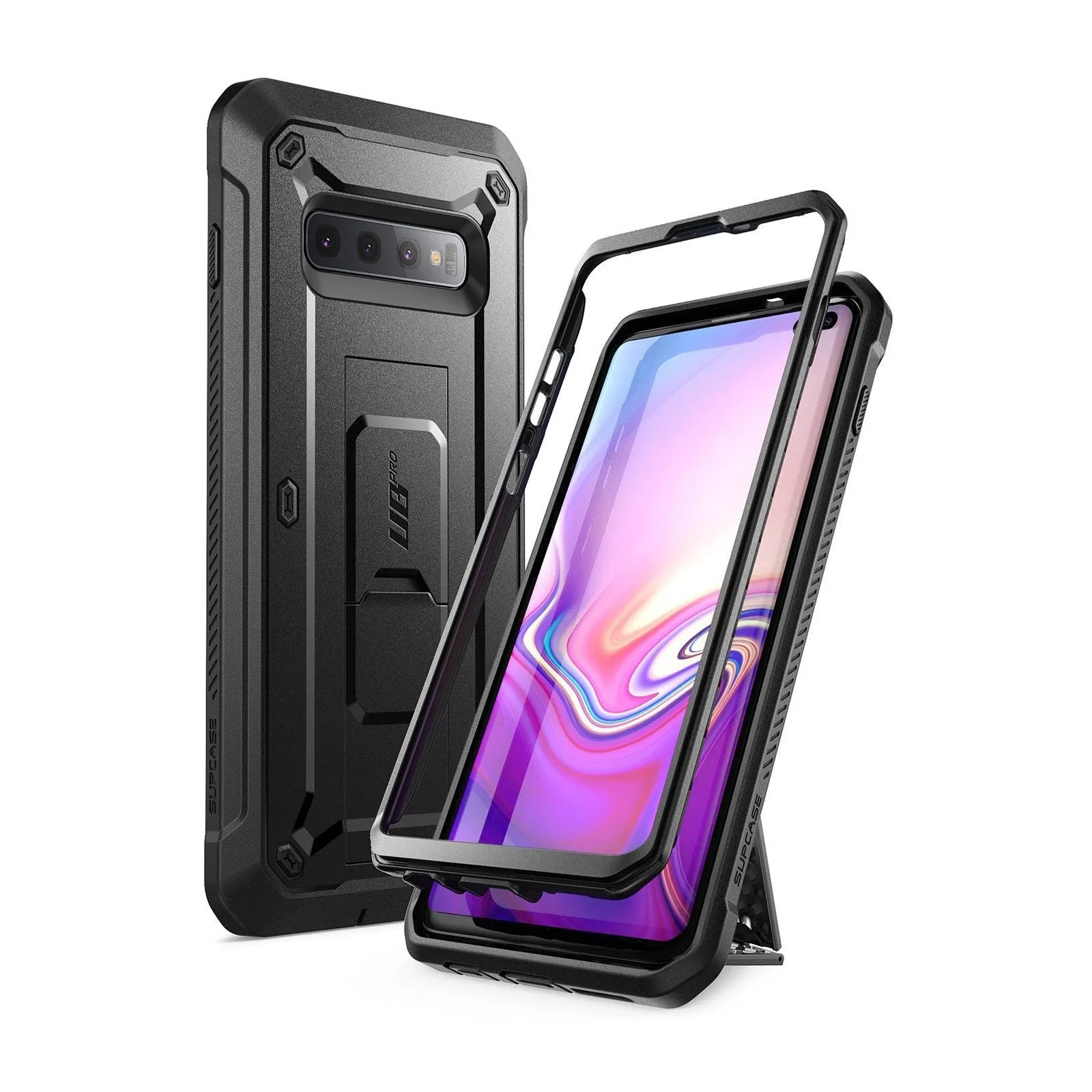 Final Few Galaxy S10 Plus Unicorn Beetle Pro Full Body Rugged Holster Case-Black  Last Few Pieces!