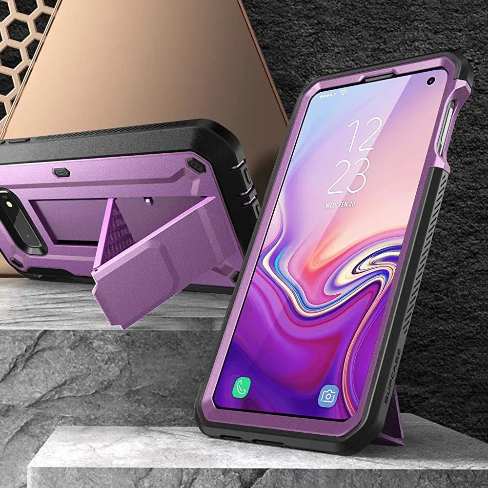 Final Few Galaxy S10e Unicorn Beetle Pro Full Body Rugged Holster Case-Metallic Purple  Last Few Pieces!