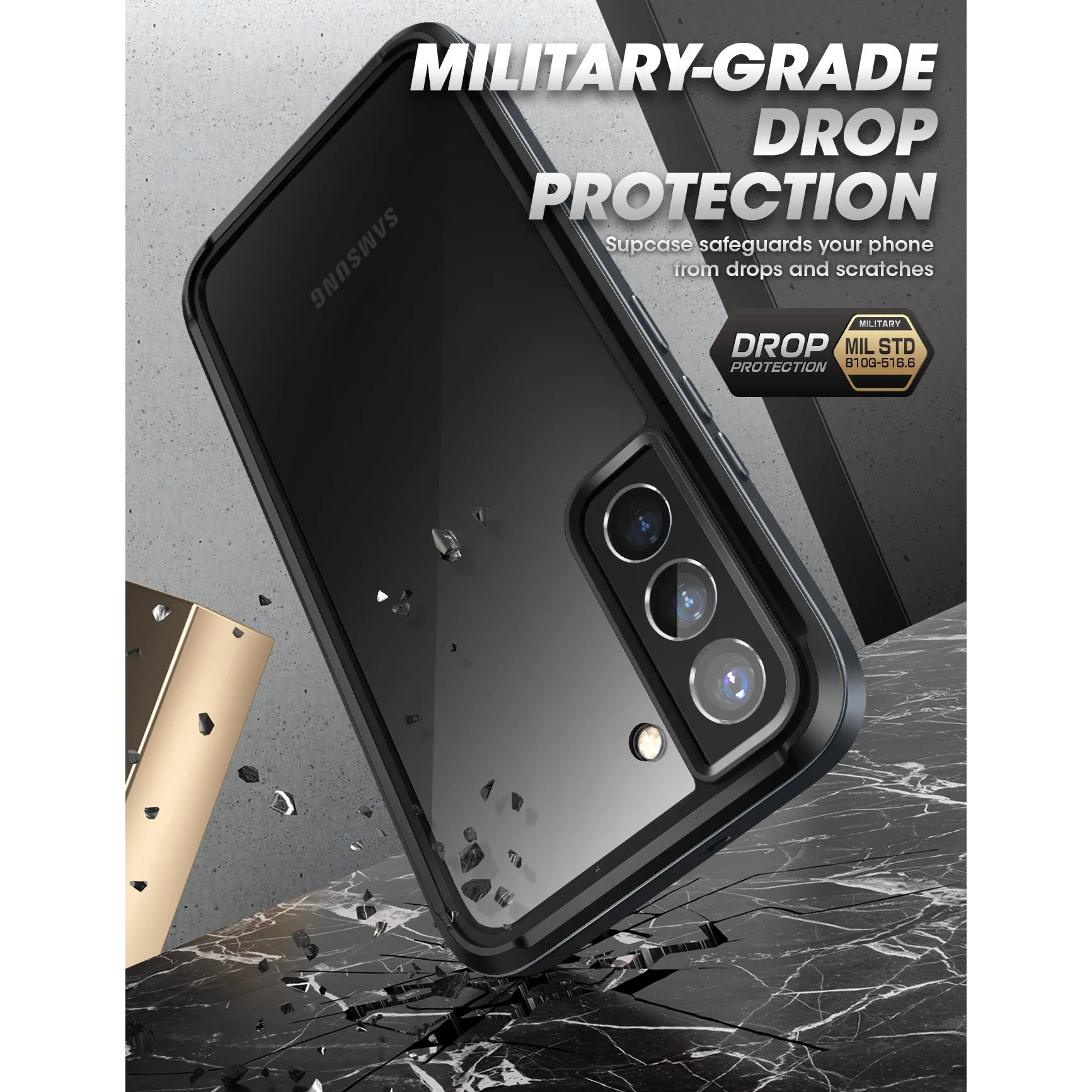 Final Few Galaxy S22 Unicorn Beetle EDGE XT Bumper Case-Black  Today Only!