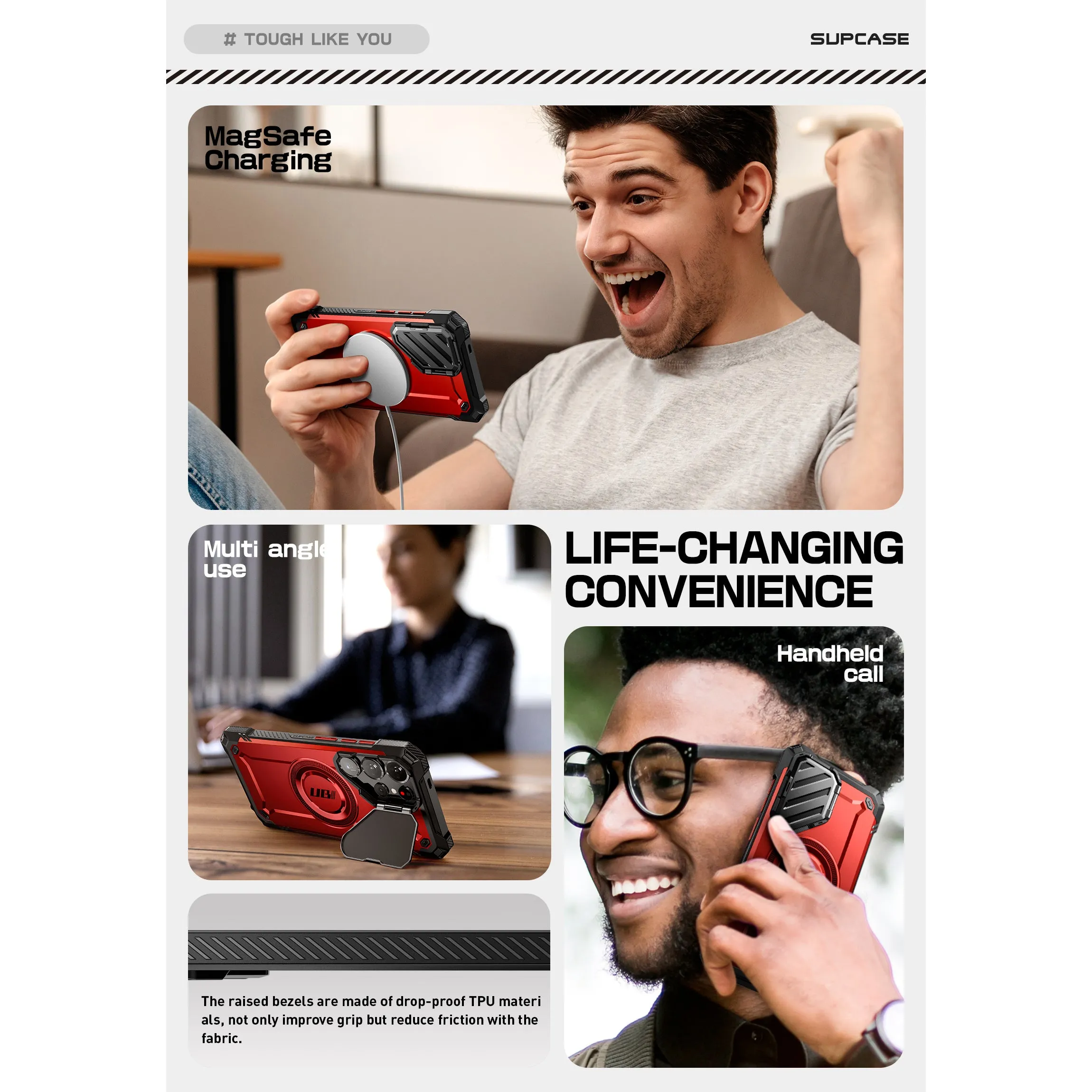 Final Few Galaxy S25 Ultra Unicorn Beetle MAG XT Bumper Case -Metallic Red  Limited Stock!