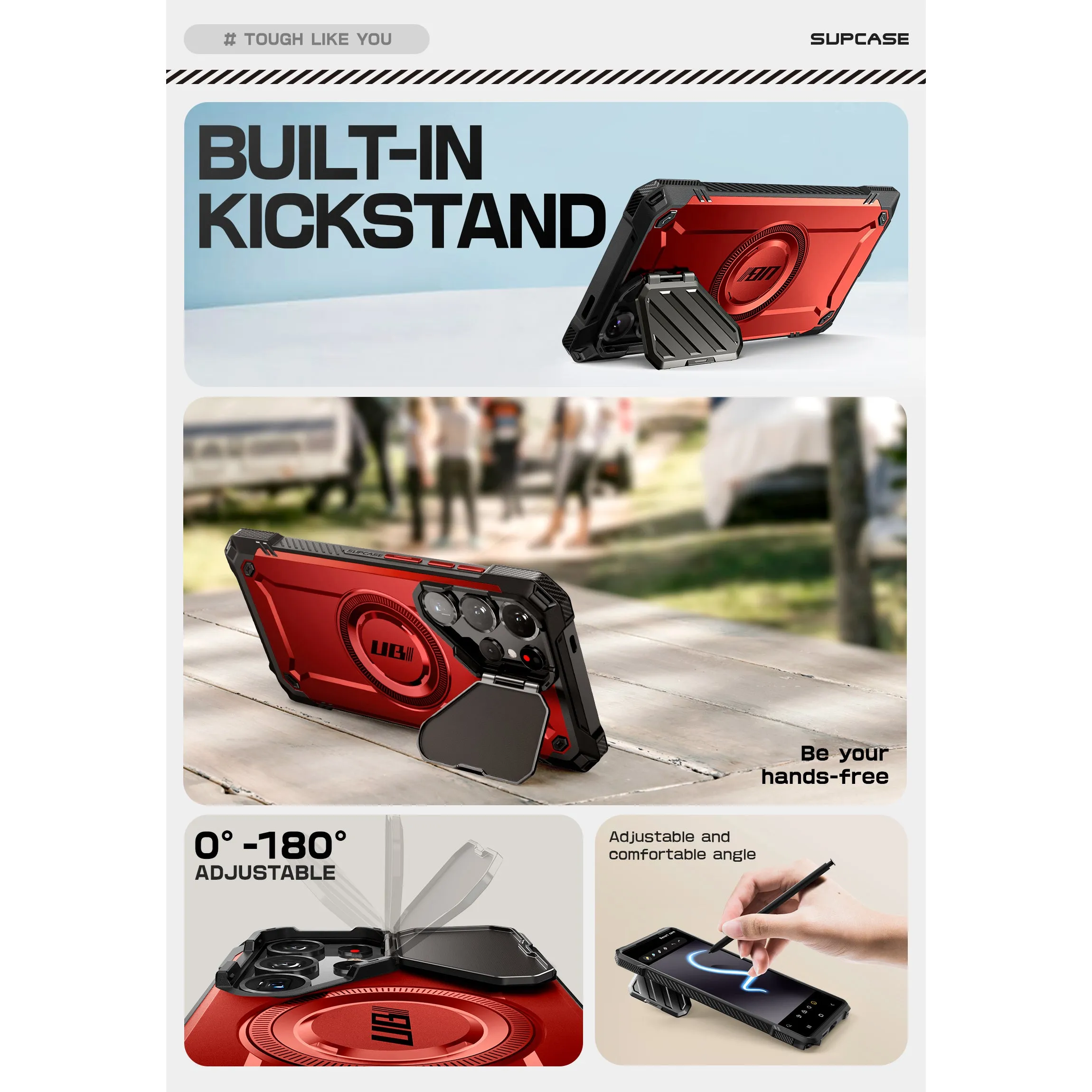 Final Few Galaxy S25 Ultra Unicorn Beetle MAG XT Bumper Case -Metallic Red  Limited Stock!