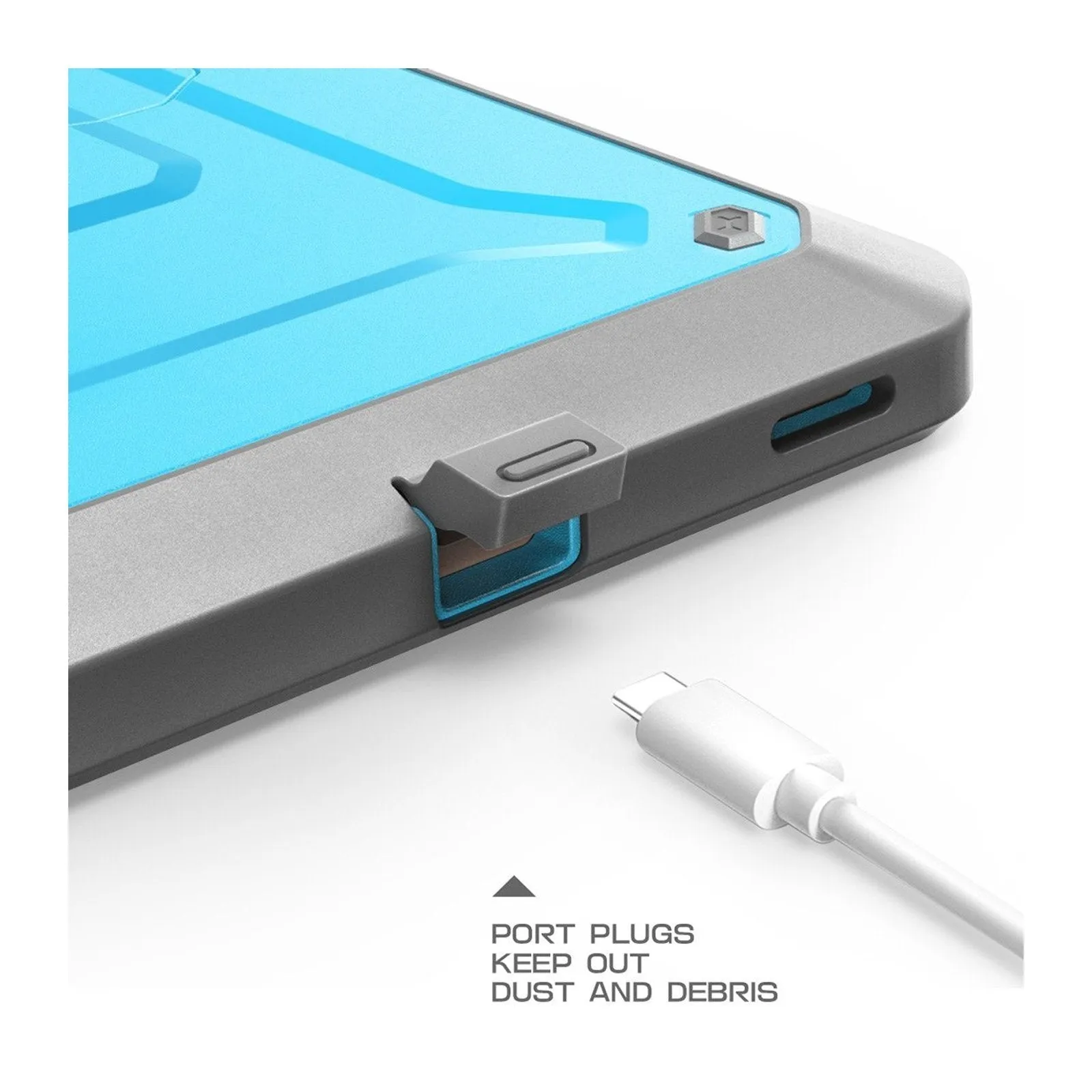 Final Few Galaxy Tab A 8.0 inch (2017) Unicorn Beetle Pro Rugged Case with Screen Protector and Kickstand-Blue  Last Chance!