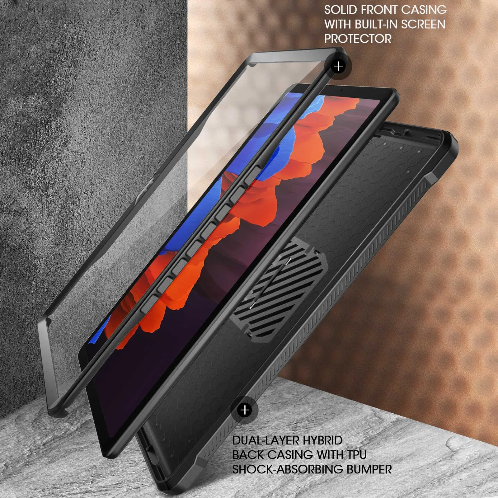 Final Few Galaxy Tab A7 10.4 inch (2020) Unicorn Beetle Pro Full-Body Case-Black  Limited Availability!