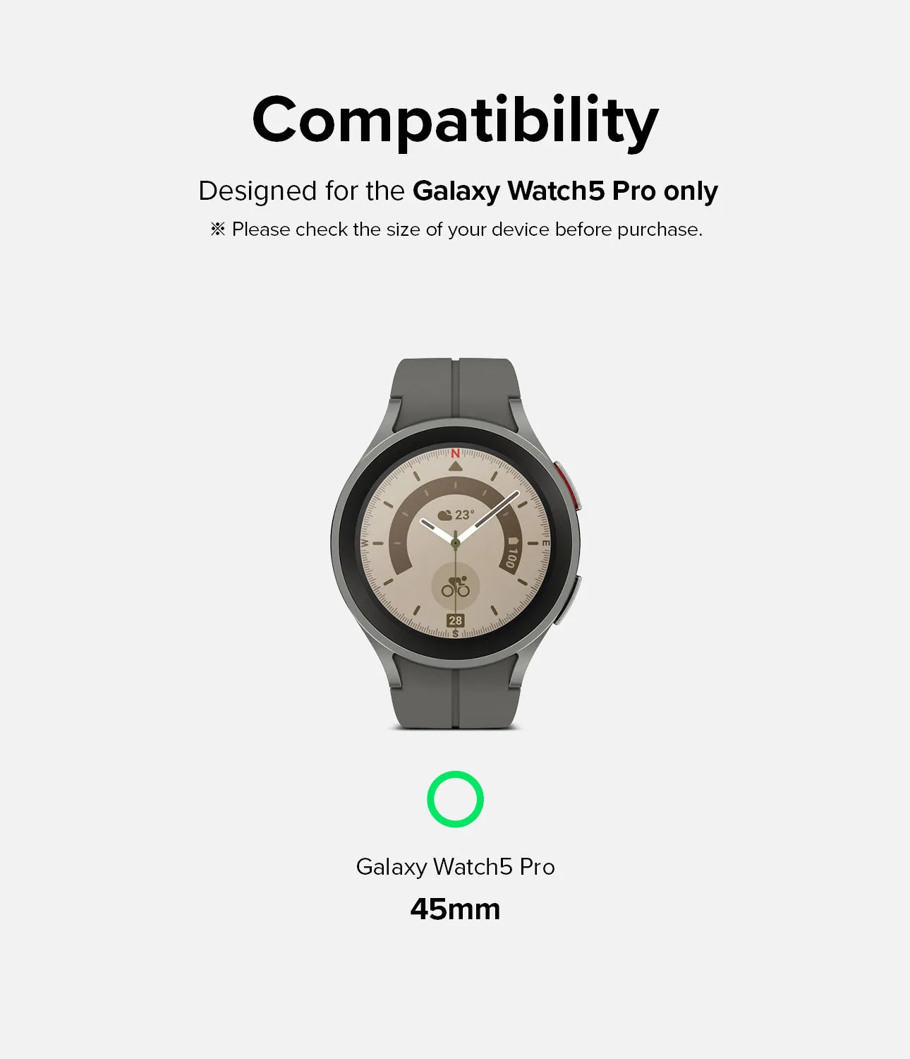 Final Few Galaxy Watch 5 Pro 45mm Screen Protector | Glass - R7  Almost Sold Out!