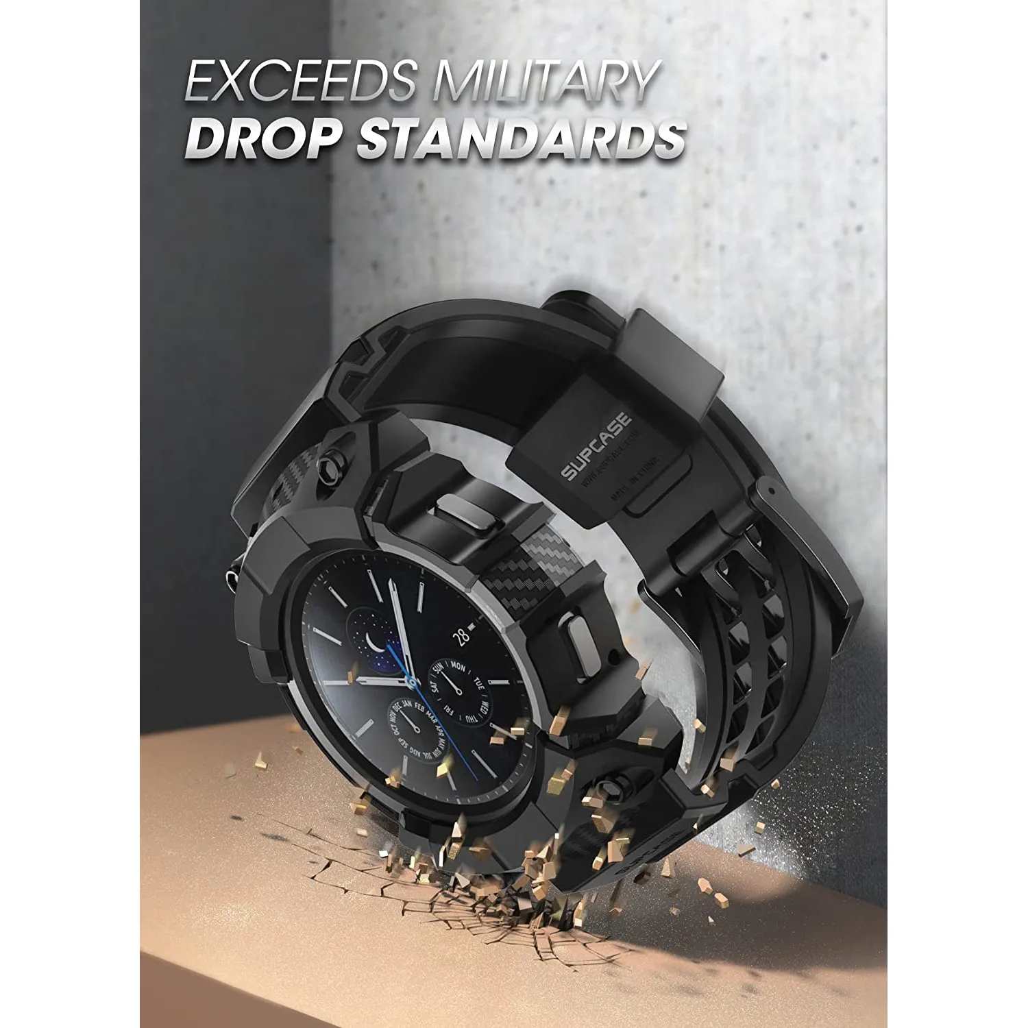 Final Few Galaxy Watch4 46mm Unicorn Beetle PRO Wristband Case-Dark Green  Ends Soon!