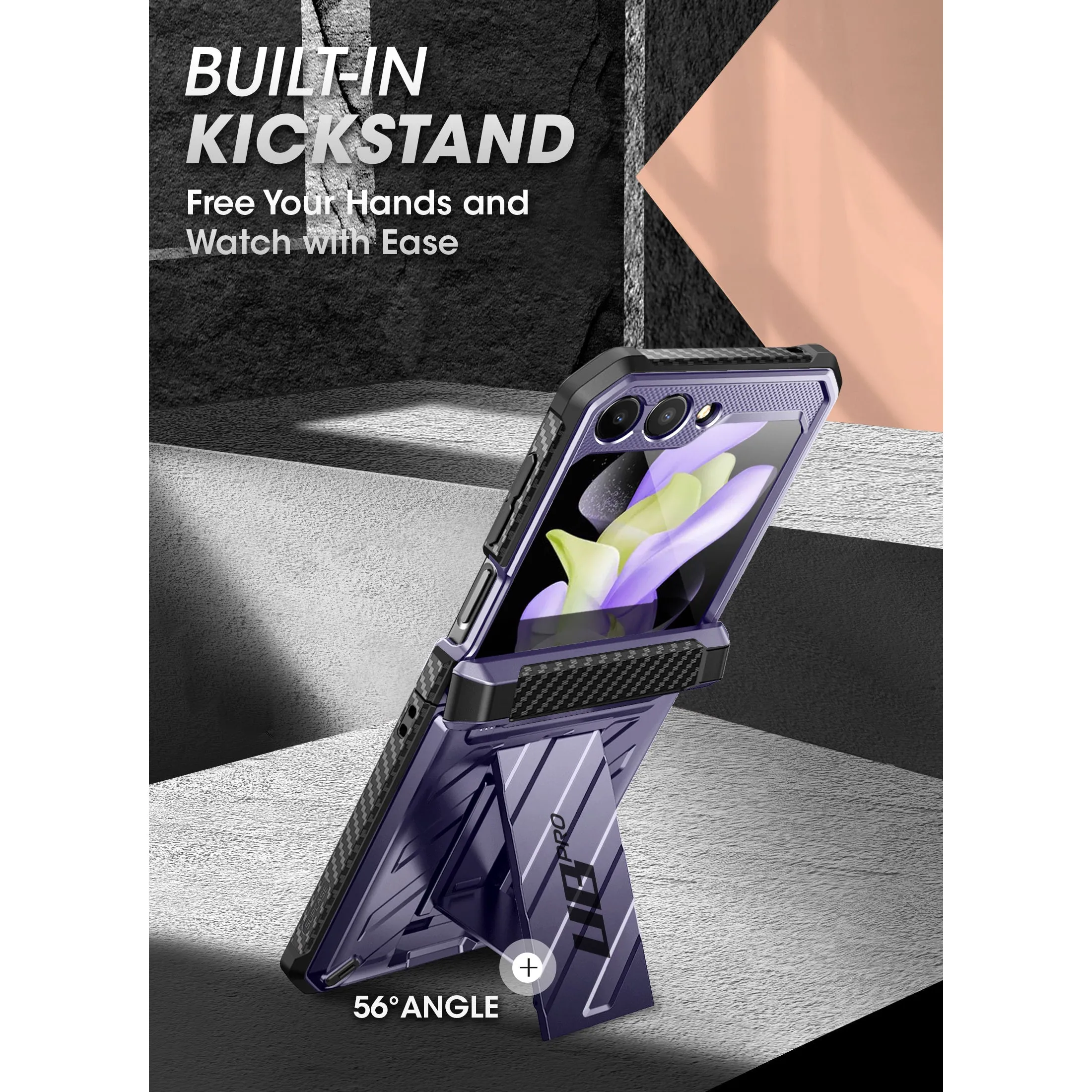 Final Few Galaxy Z Flip5 Unicorn Beetle PRO Rugged Case with Belt Clip-Metallic Purple  Dont Miss Out!