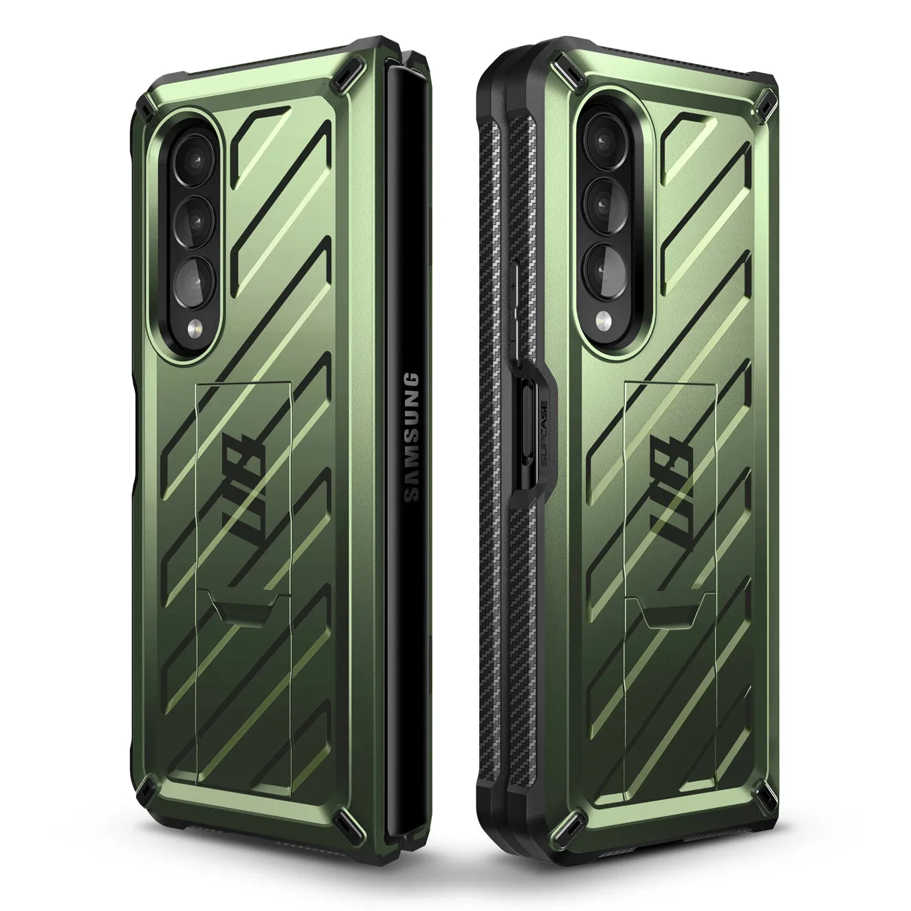 Final Few Galaxy Z Fold4 Unicorn Beetle Kickstand Case with Screen Protector-Dark Green  Stylish & Comfortable