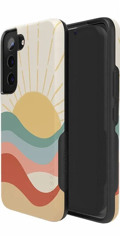 Final Few Here Comes the Sun | Colorblock Sunset Samsung Case  Limited Availability!