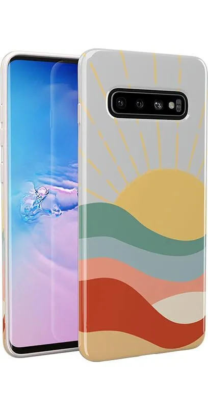 Final Few Here Comes the Sun | Colorblock Sunset Samsung Case  Limited Availability!