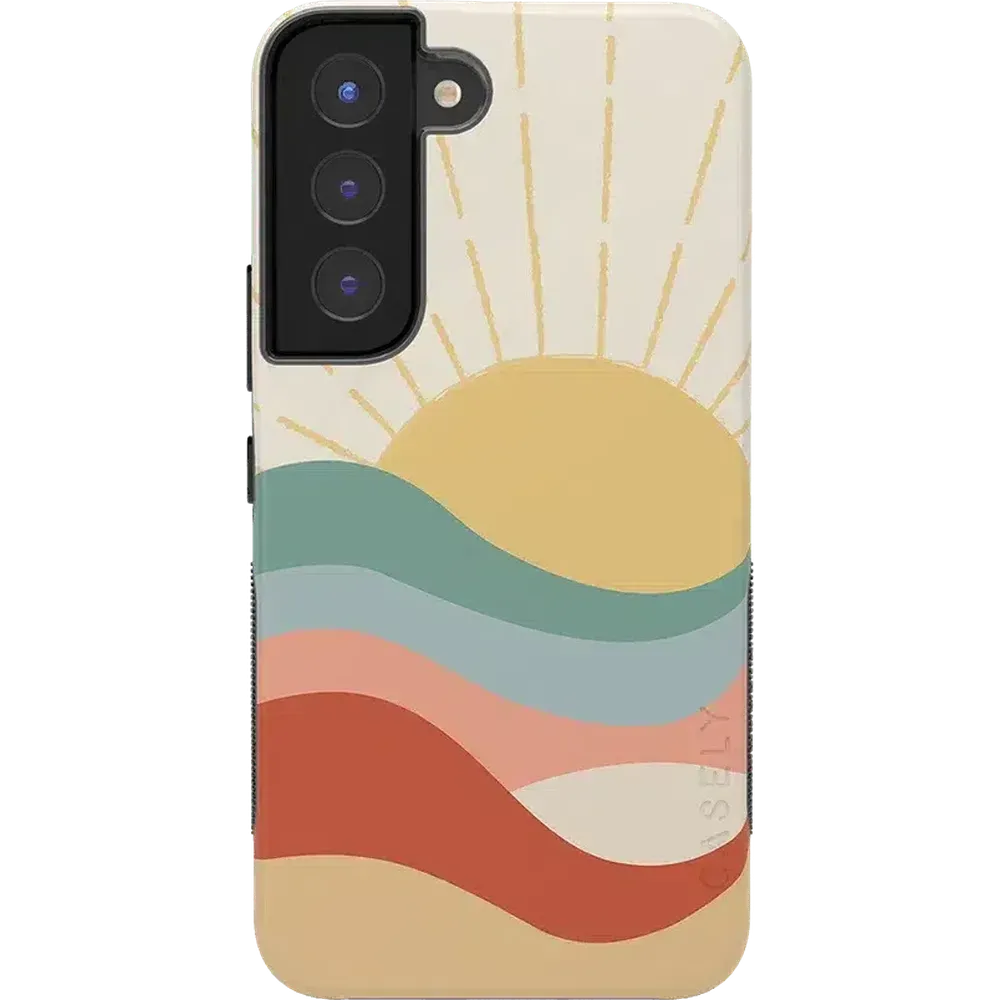 Final Few Here Comes the Sun | Colorblock Sunset Samsung Case  Limited Availability!
