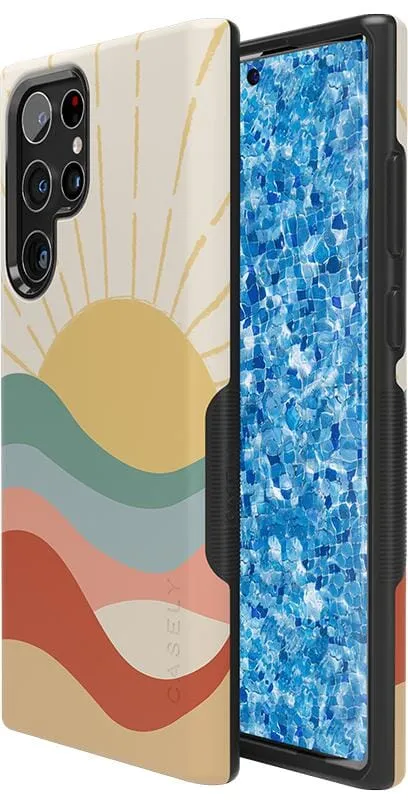 Final Few Here Comes the Sun | Colorblock Sunset Samsung Case  Limited Availability!