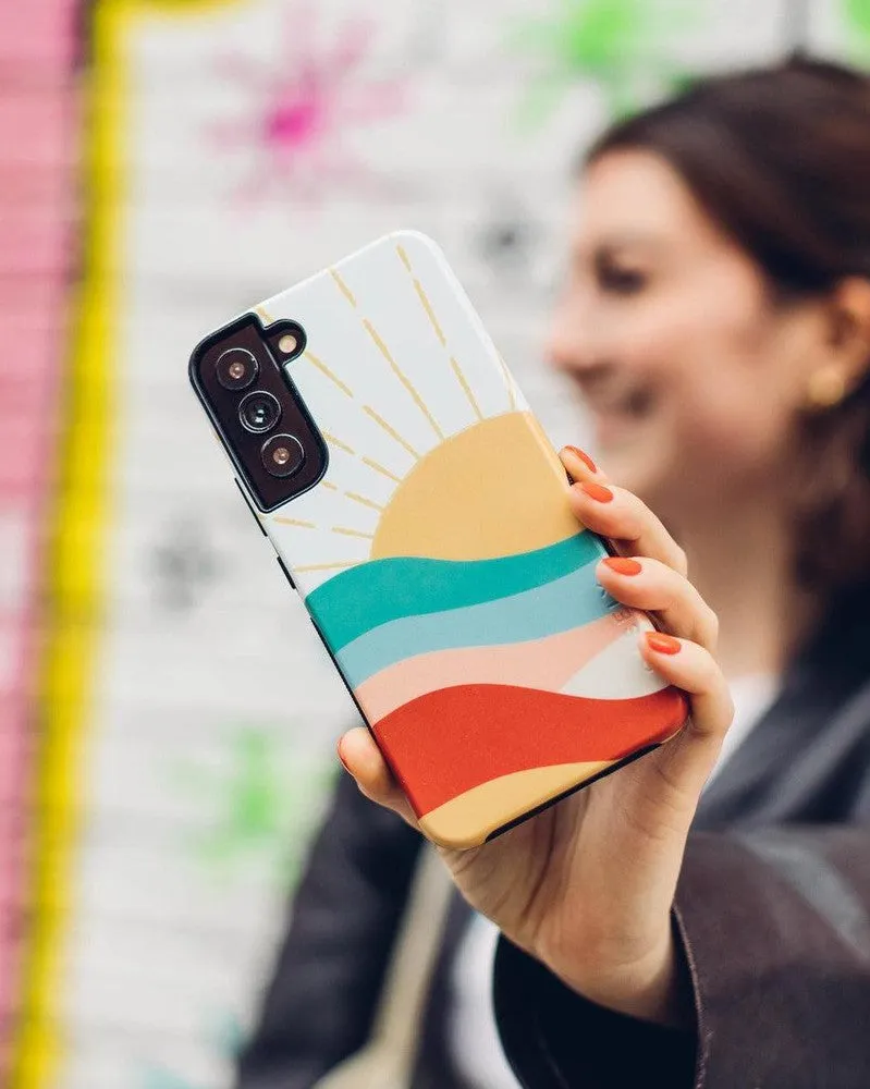 Final Few Here Comes the Sun | Colorblock Sunset Samsung Case  Limited Availability!