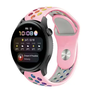 Final Few Huawei Watch 3 (Pro) Sport Strap (Pink Colourful)  Limited Availability!