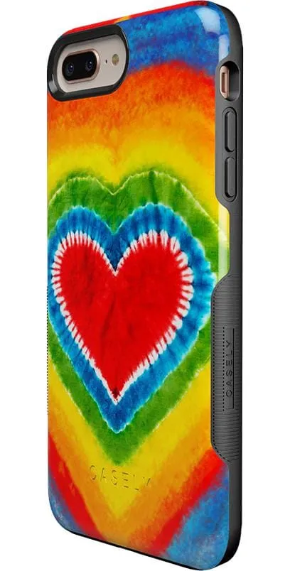 Final Few I Heart Tie Dye | Rainbow Heart Case  Limited Availability!
