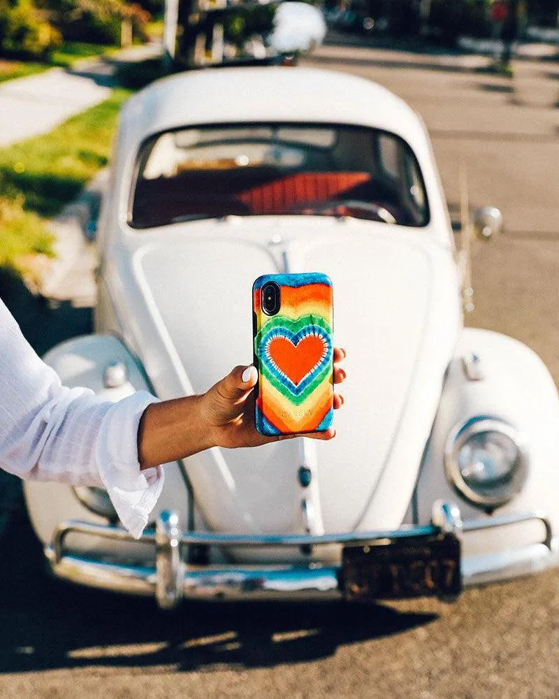 Final Few I Heart Tie Dye | Rainbow Heart Case  Limited Availability!