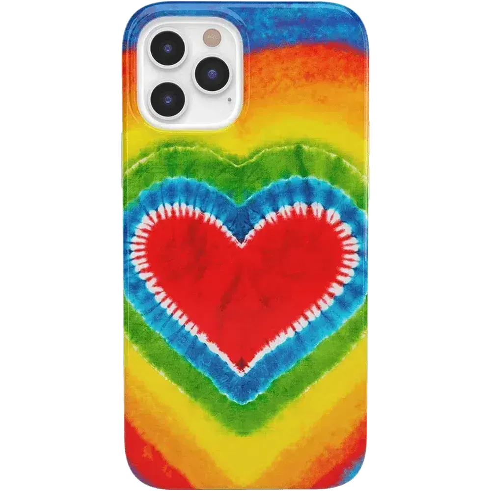 Final Few I Heart Tie Dye | Rainbow Heart Case  Limited Availability!