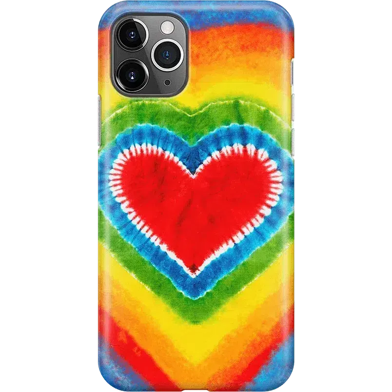 Final Few I Heart Tie Dye | Rainbow Heart Case  Limited Availability!