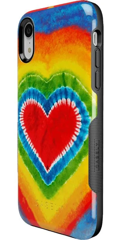 Final Few I Heart Tie Dye | Rainbow Heart Case  Limited Availability!