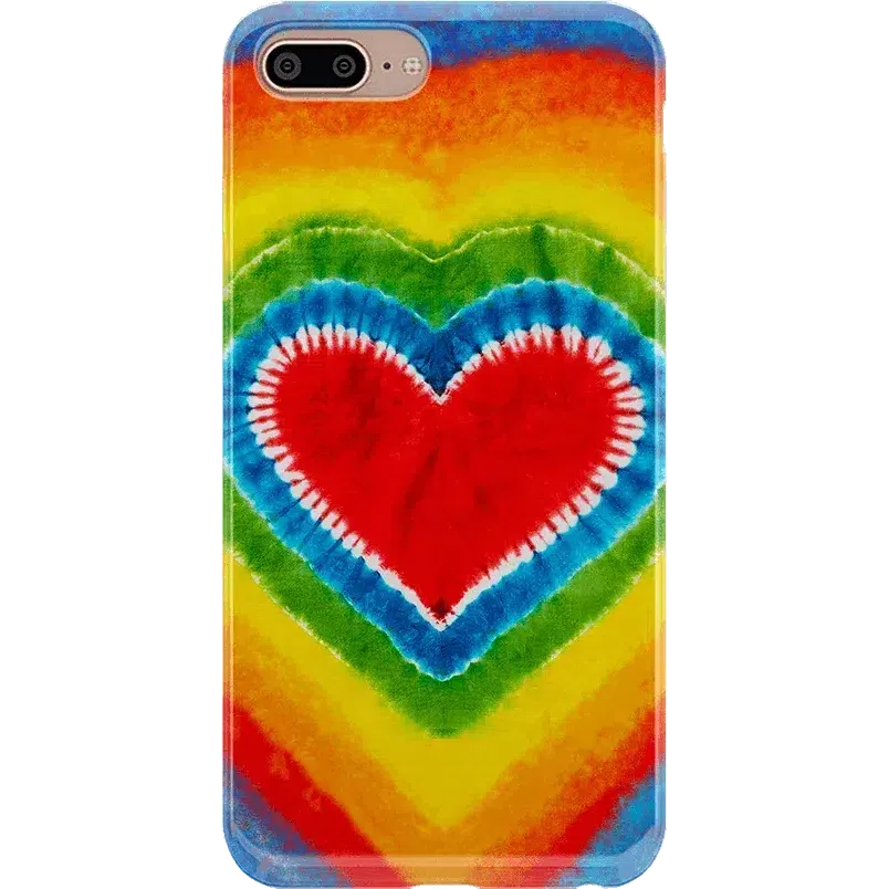 Final Few I Heart Tie Dye | Rainbow Heart Case  Limited Availability!