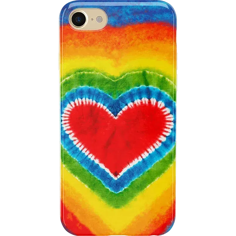 Final Few I Heart Tie Dye | Rainbow Heart Case  Limited Availability!
