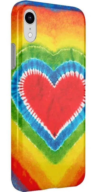 Final Few I Heart Tie Dye | Rainbow Heart Case  Limited Availability!