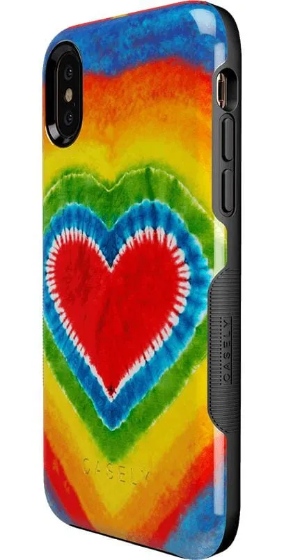 Final Few I Heart Tie Dye | Rainbow Heart Case  Limited Availability!