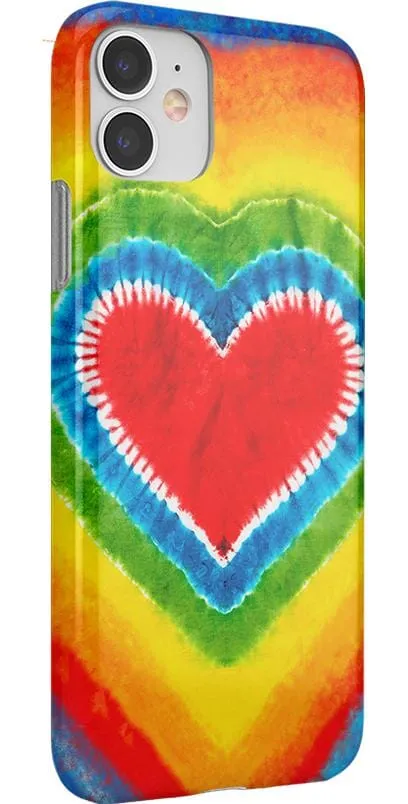 Final Few I Heart Tie Dye | Rainbow Heart Case  Limited Availability!