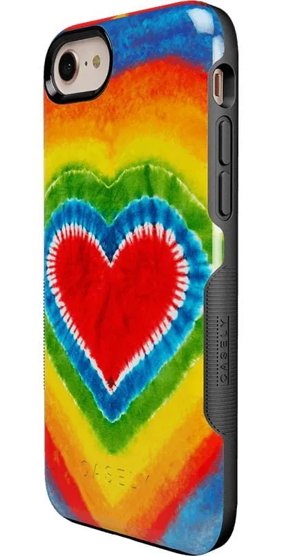 Final Few I Heart Tie Dye | Rainbow Heart Case  Limited Availability!