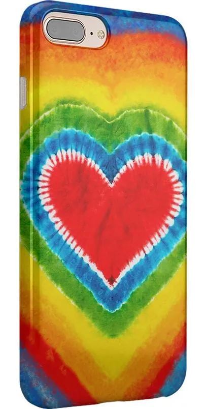 Final Few I Heart Tie Dye | Rainbow Heart Case  Limited Availability!