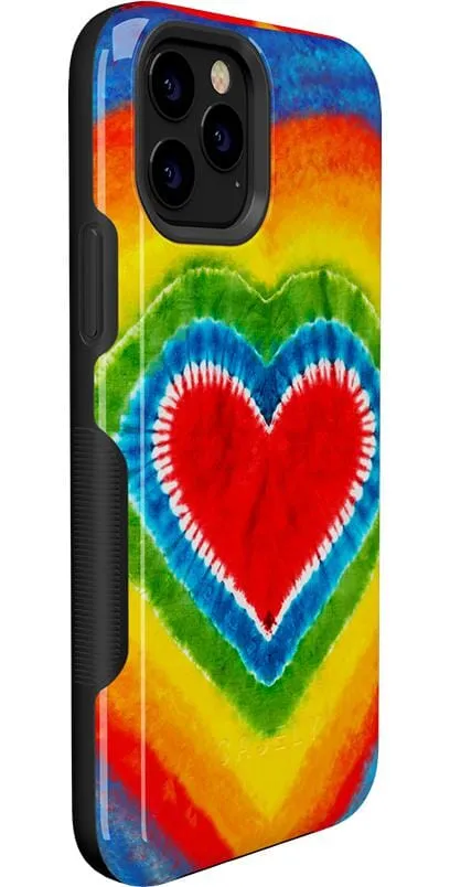 Final Few I Heart Tie Dye | Rainbow Heart Case  Limited Availability!