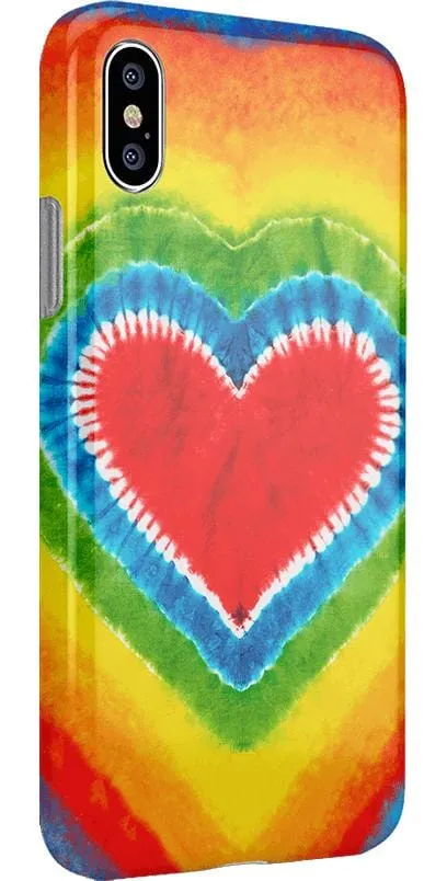 Final Few I Heart Tie Dye | Rainbow Heart Case  Limited Availability!