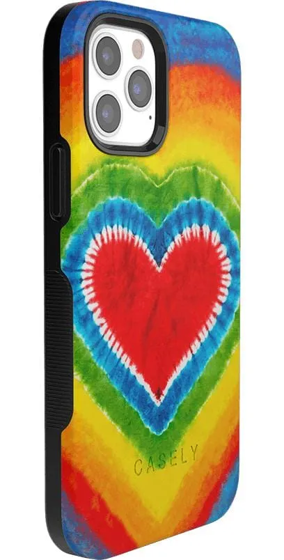 Final Few I Heart Tie Dye | Rainbow Heart Case  Limited Availability!