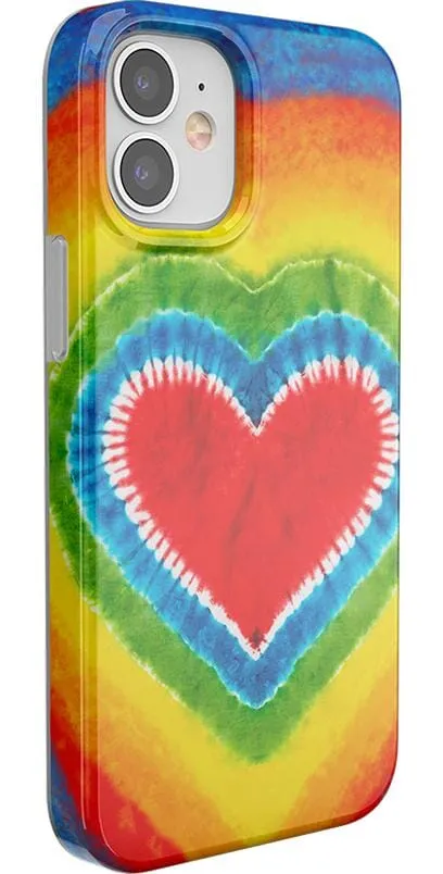 Final Few I Heart Tie Dye | Rainbow Heart Case  Limited Availability!