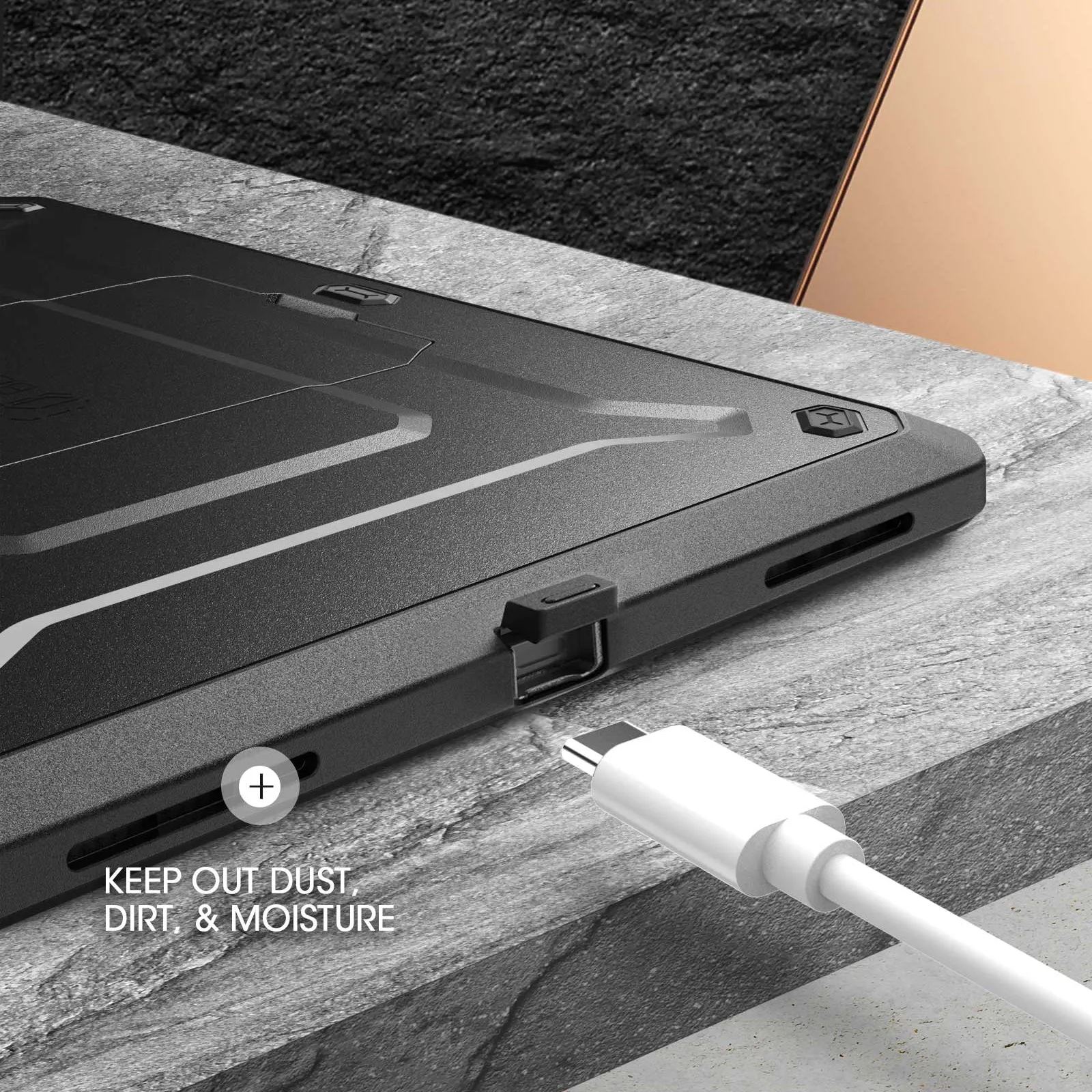 Final Few iPad Air 4 / 5 Unicorn Beetle PRO Rugged Kickstand Case-Black  Last Chance!