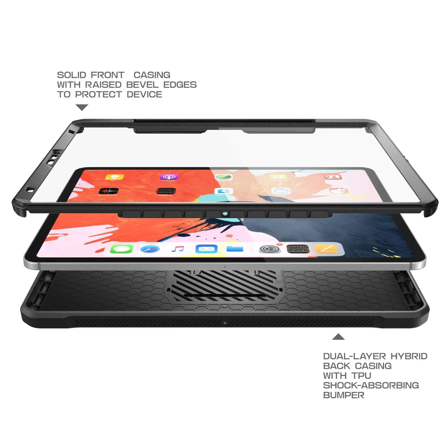 Final Few iPad Pro 12.9 inch (2018) Unicorn Beetle Pro Full Body Case (Apple Pencil compatible)-Black  Almost Gone!