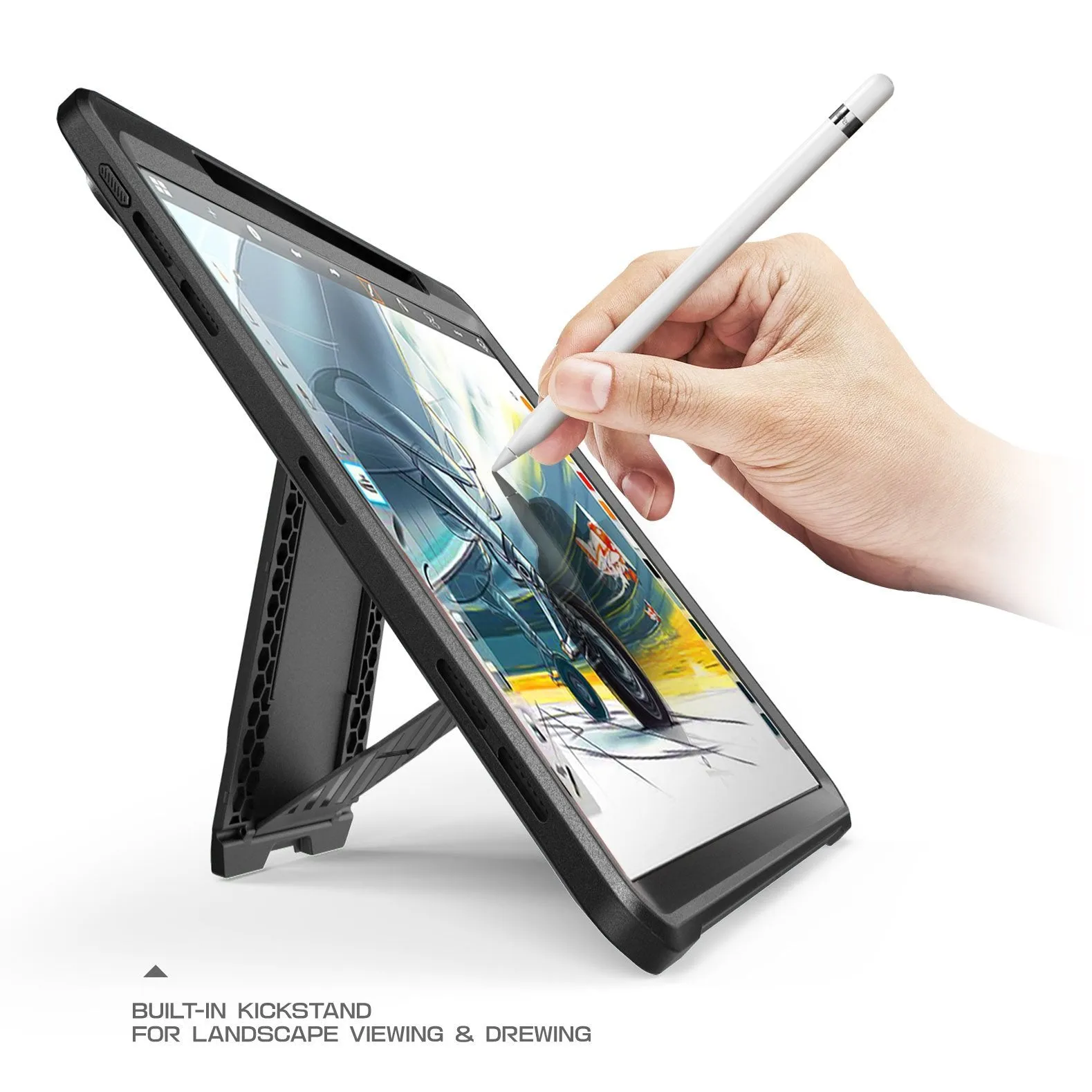 Final Few iPad Pro 12.9 inch (2018) Unicorn Beetle Pro Full Body Case (Apple Pencil compatible)-Black  Almost Gone!