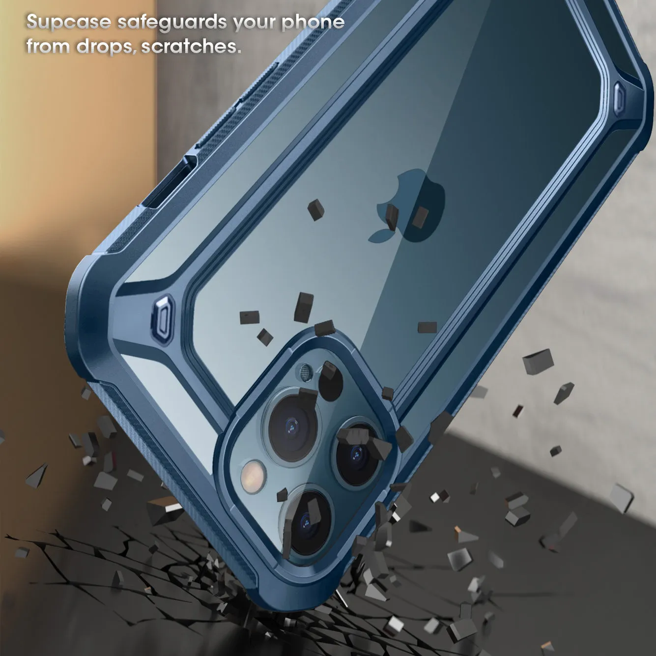 Final Few iPhone 12 Pro Max 6.7 inch Unicorn Beetle Exo with Screen Protector Clear Case-Blue  Stylish & Comfortable